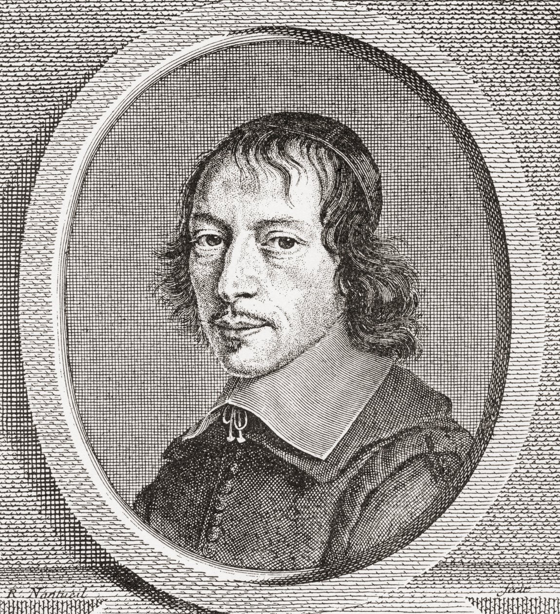 Gilles Ménage, 1613 1692. Fransk forskare från 1600-talet. Ur Les Heures Libres, utgiven 1908. av French School
