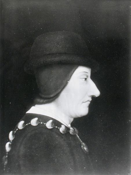 Ludvig XI (1423-83) c.1490 av French School
