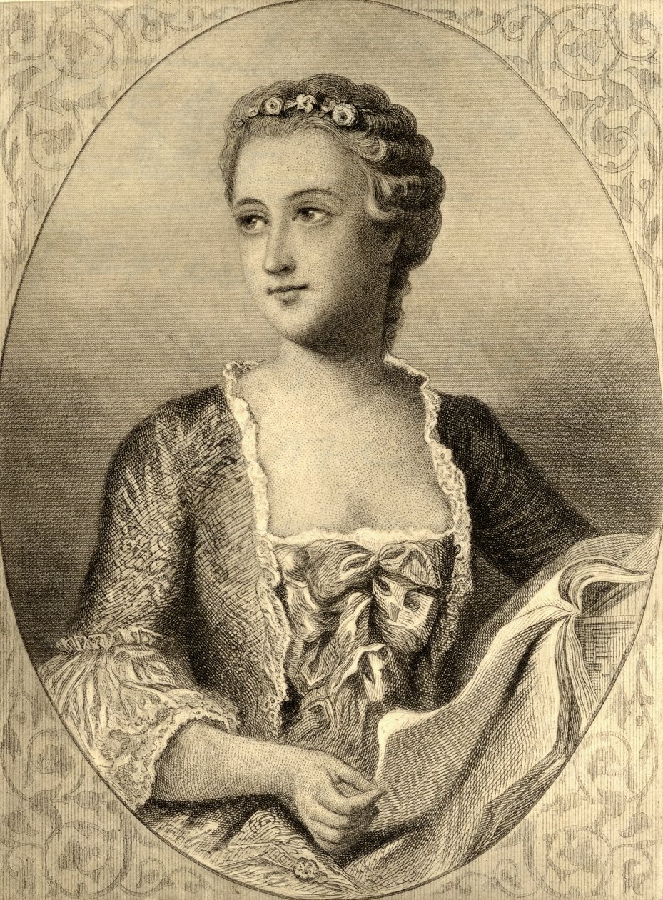 Madame de Pompadour (1721-64) av French School