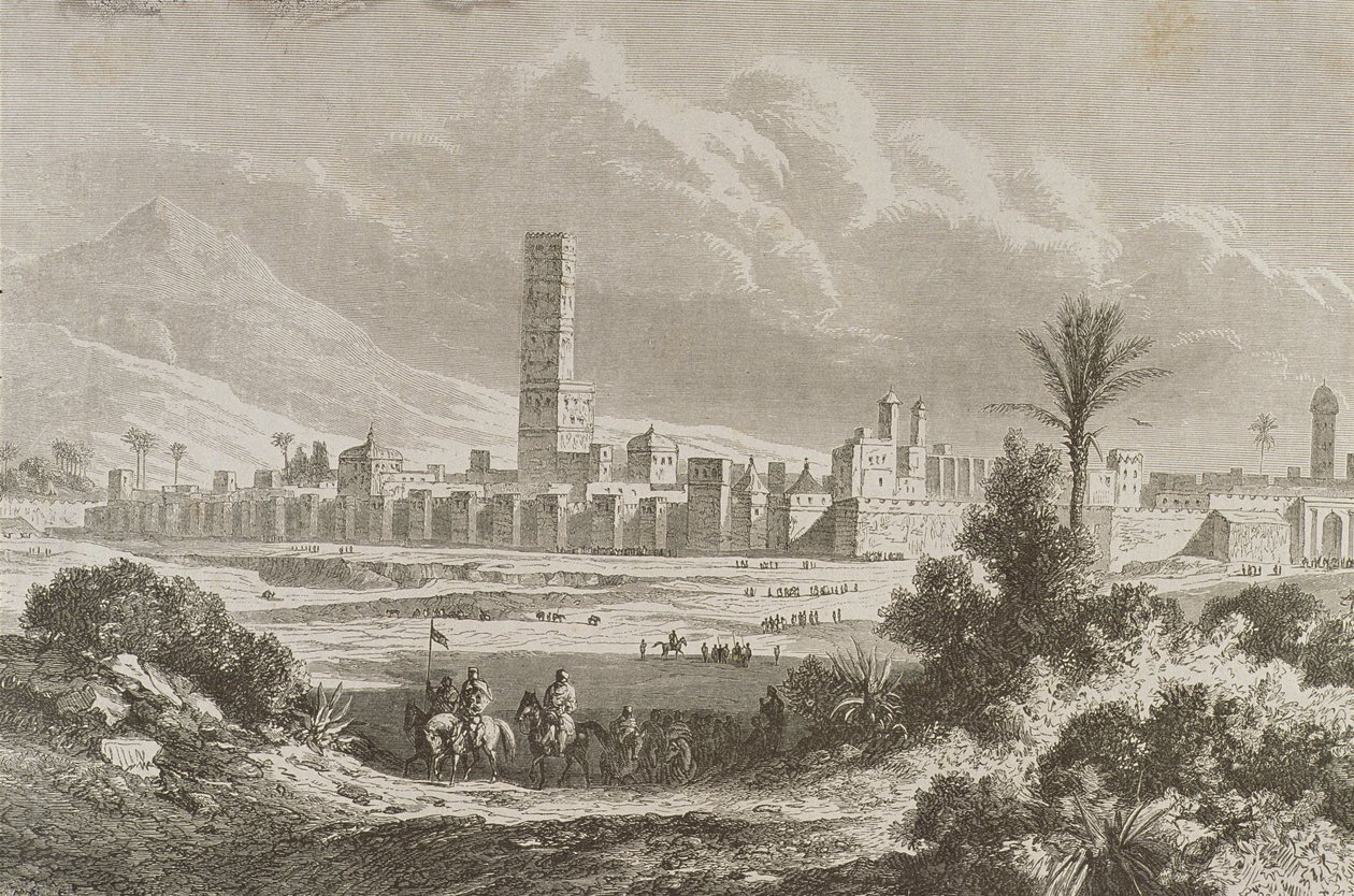 Marrakech på 1860-talet av French School