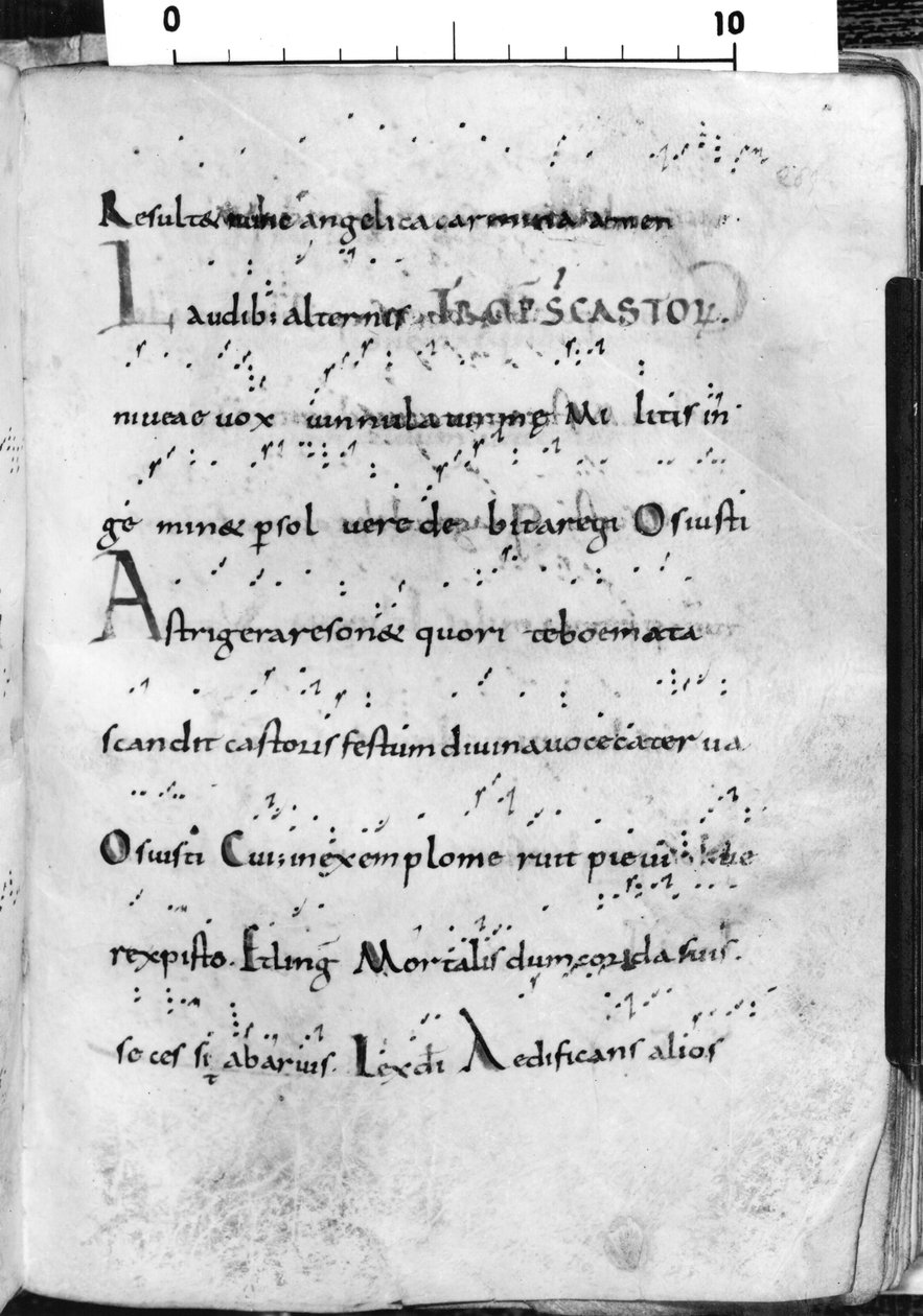 Fru 17 fol. 289 Introit för St. Castors högtid, från 