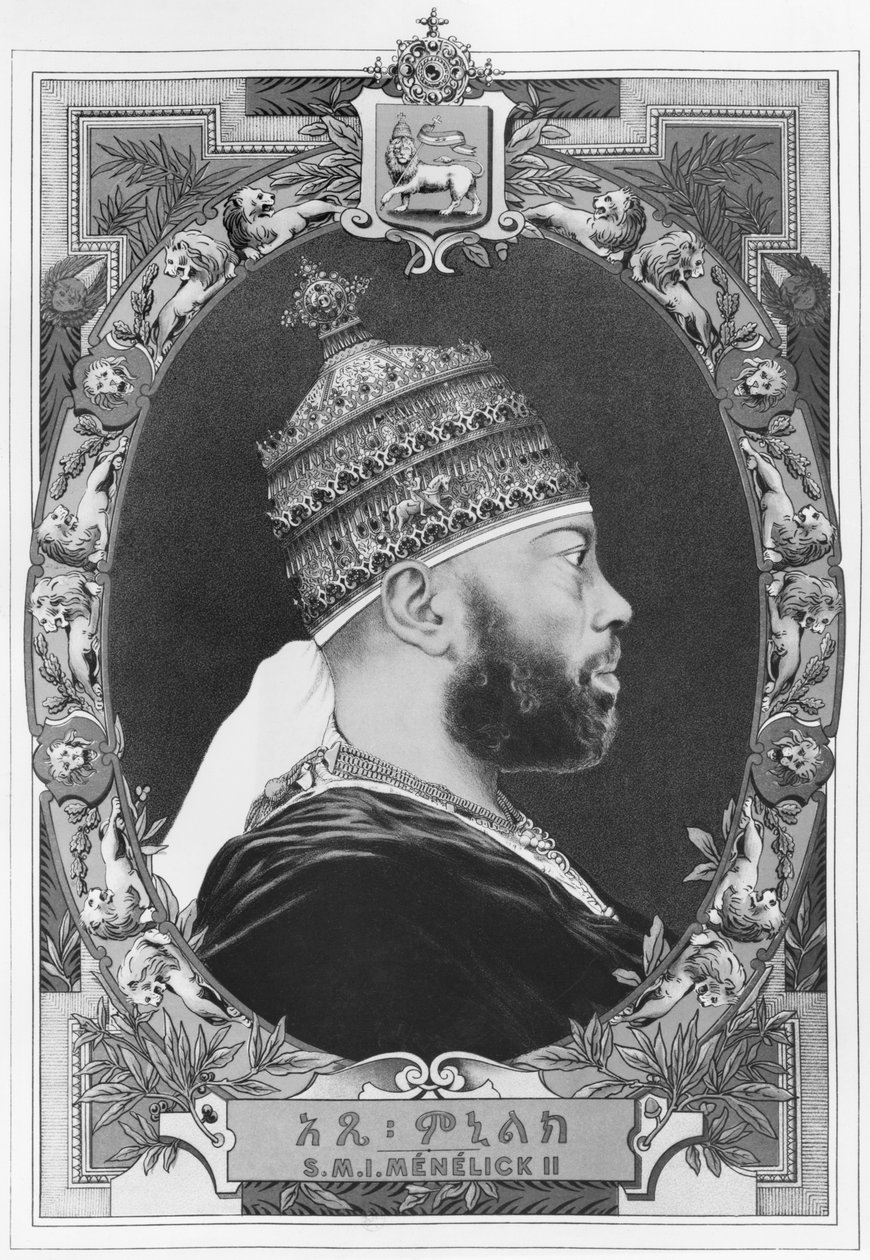 Negus av Etiopien, Menelik II (1844-1913) av French School