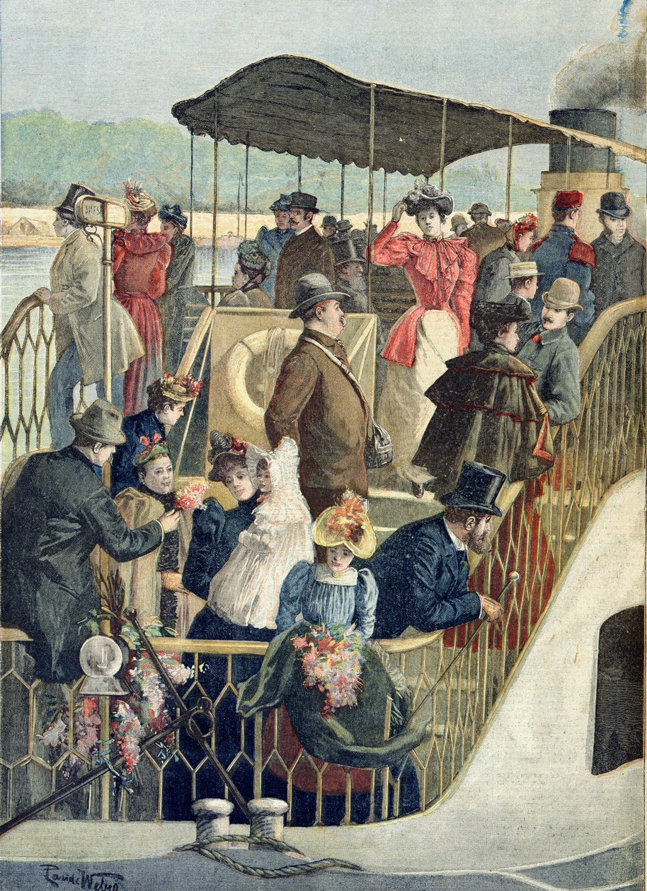 Parisians Returning from the Countryside, illustration från 