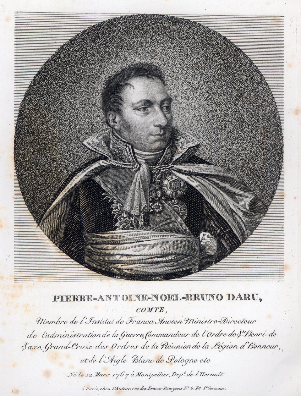 Pierre Daru (1767-1829) swed av French School