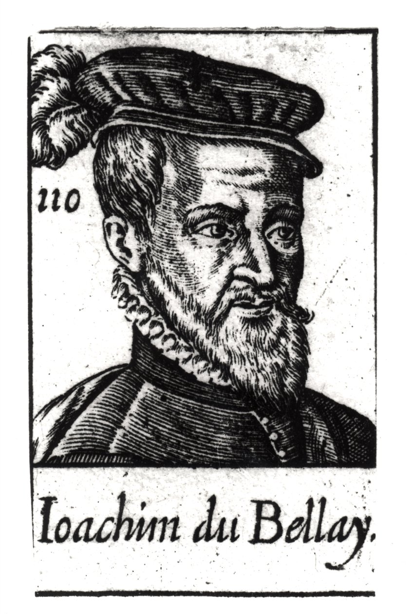 Porträtt av Joachim du Bellay (1522-60) av French School