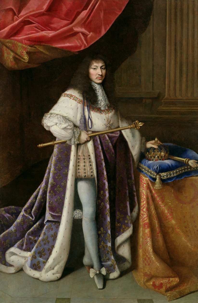 Porträtt av Ludvig XIV (1638-1715) av French School