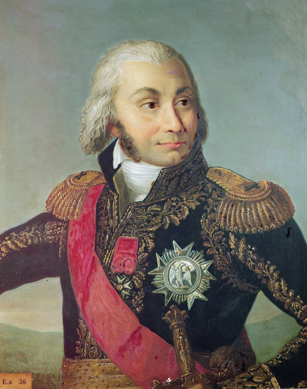 Porträtt av marskalk Jean-Baptiste Jourdan (1762-1833) av French School