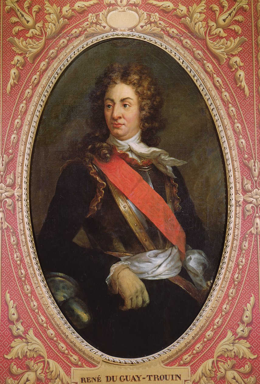 Porträtt av Rene Duguay-Trouin (1673-1736) 1736 av French School