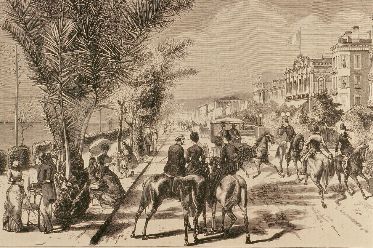 Promenade des Anglais, Nice, 1880 av French School