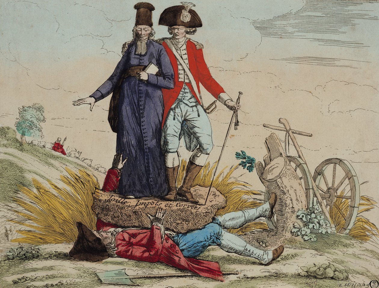 Revolutionerande tecknad serie om "Tiths, Taxes and Graft" av French School