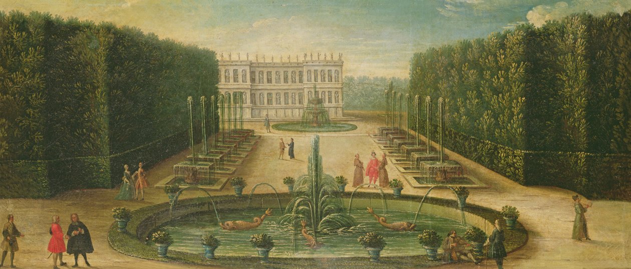 Triumfbågen i Versailles av French School