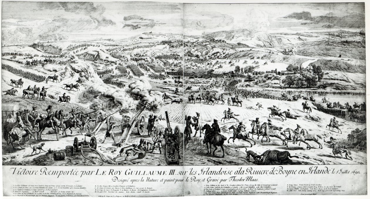 Slaget vid Boyne, c.1690 av French School