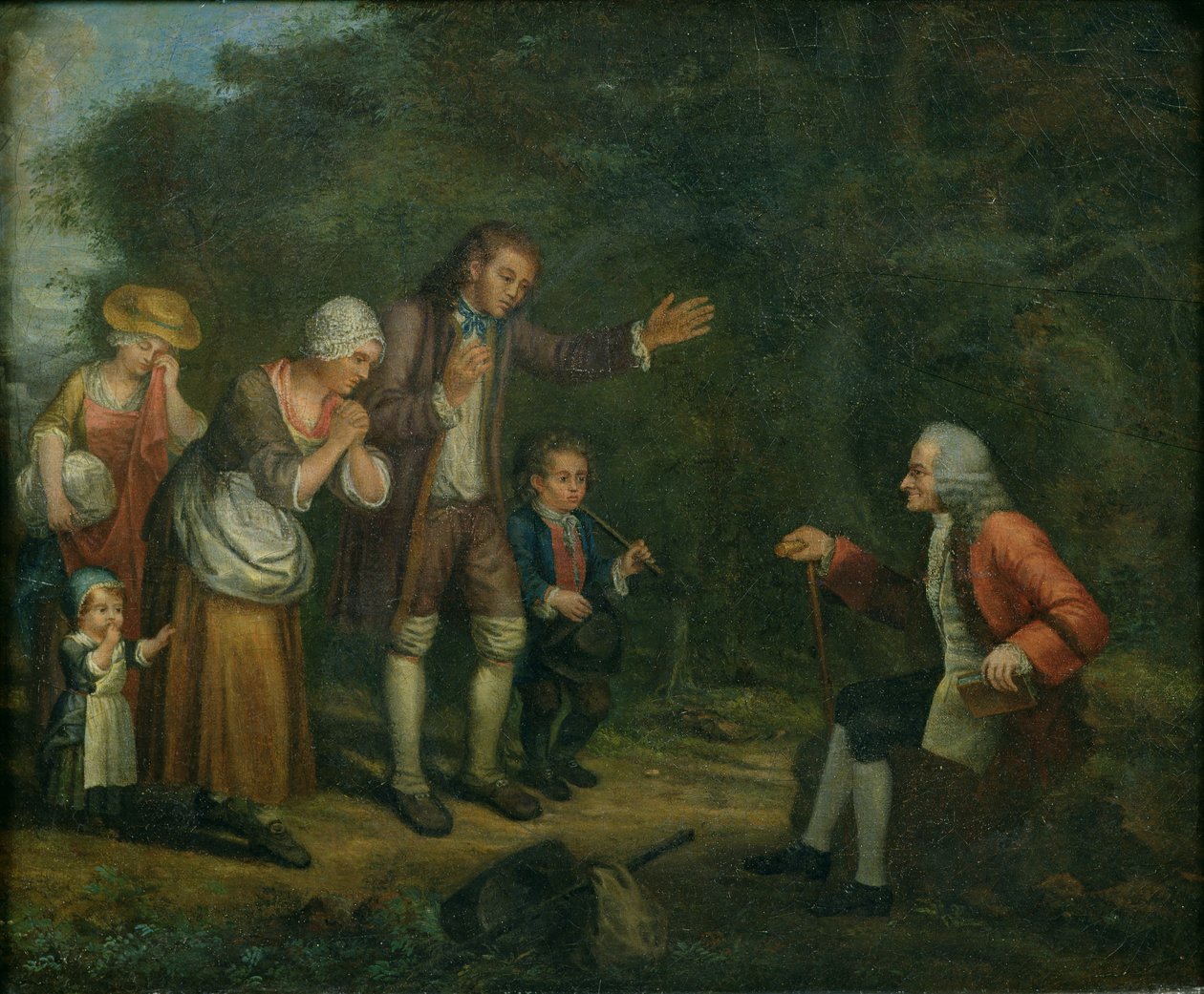 Familjen Calas före Voltaire i Ferney av French School