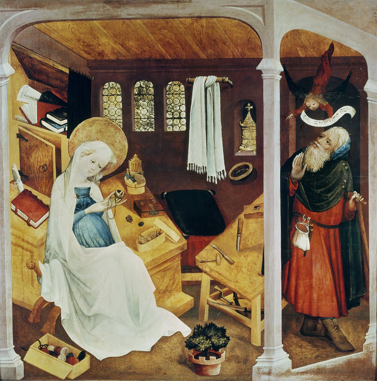 Tvivlet om den helige Josef, c.1410-20 av French School
