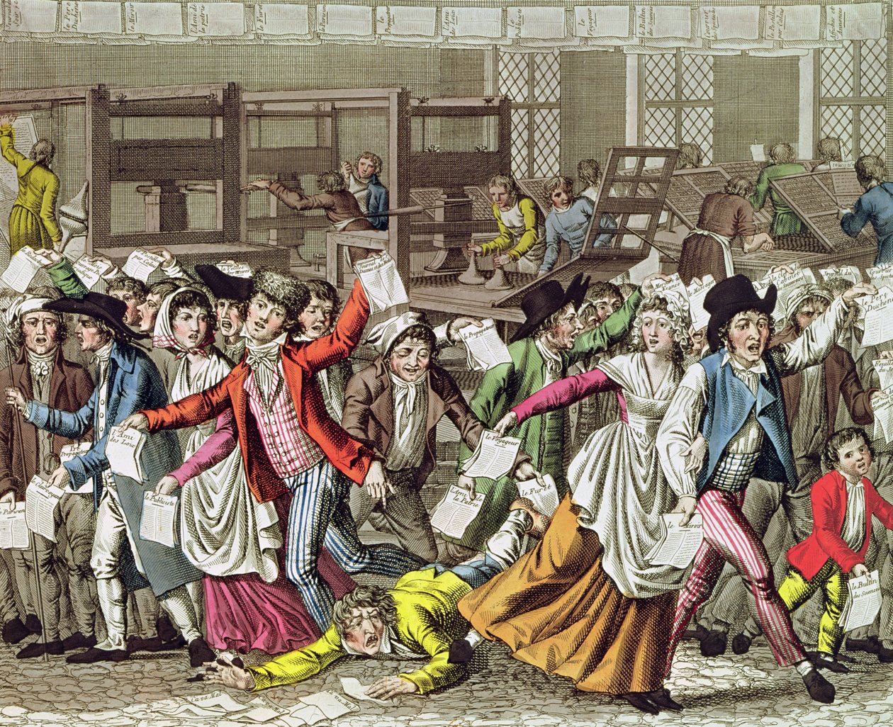 Pressfriheten, 1797 av French School