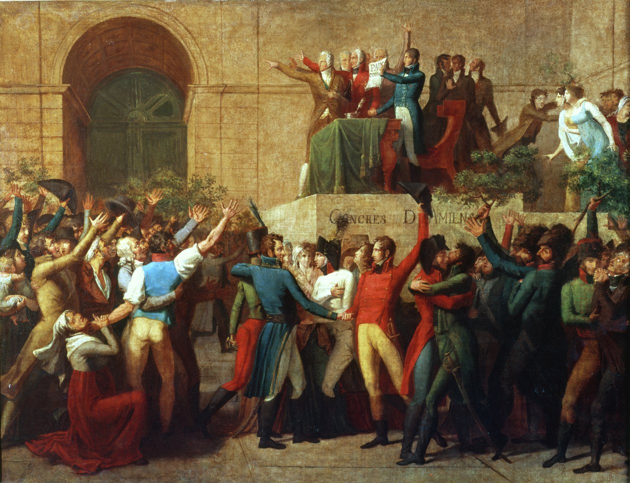 Amiensfördraget 1802 av French School