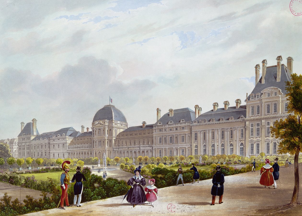 Tuilerierna under restaureringen av French School
