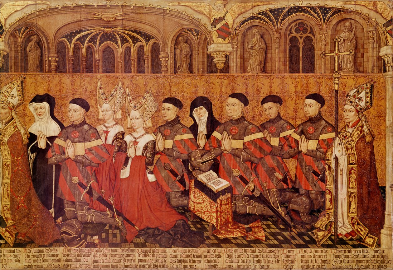 Barnen till Jean I Jouvenel des Ursins (1360-1431) och hans fru, Michelle de Vitry (d.1456), 1445-49 (uppgift om 375725) av French School