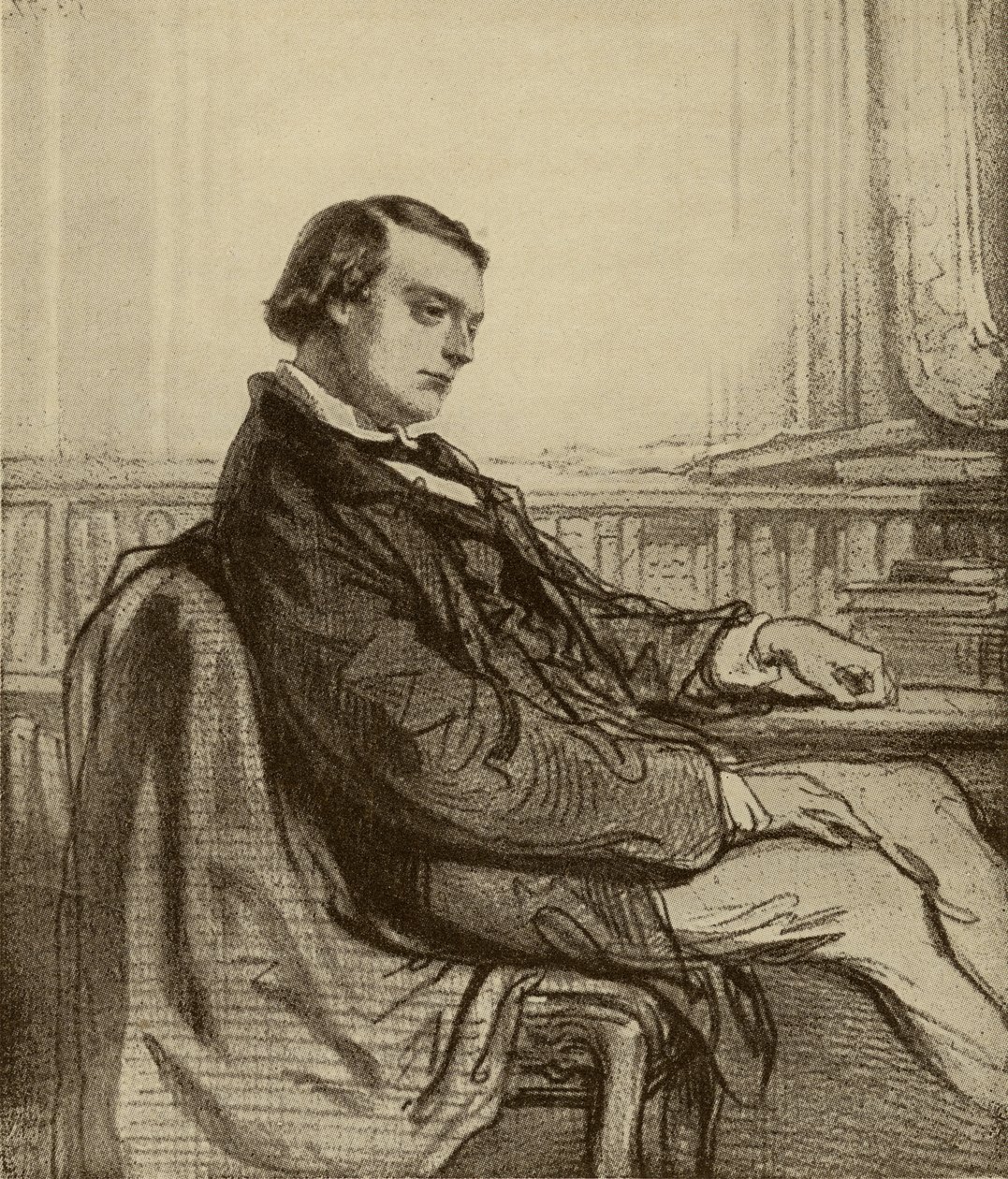 Theodore de Banville (1823-91) av French School