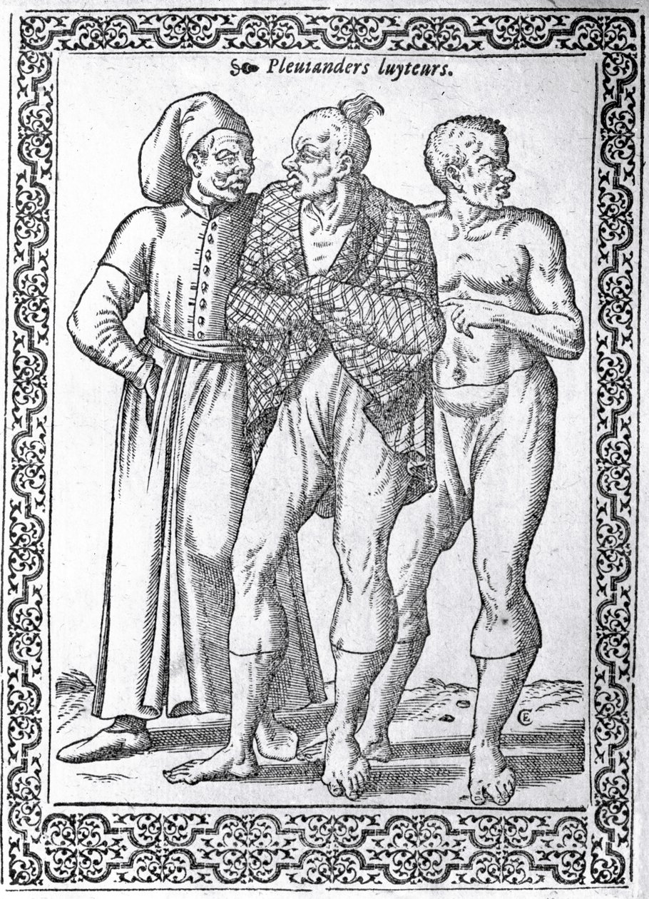Turkiska brottare, illustration från 