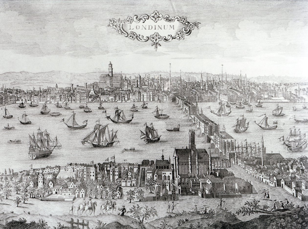 Utsikt över London av French School
