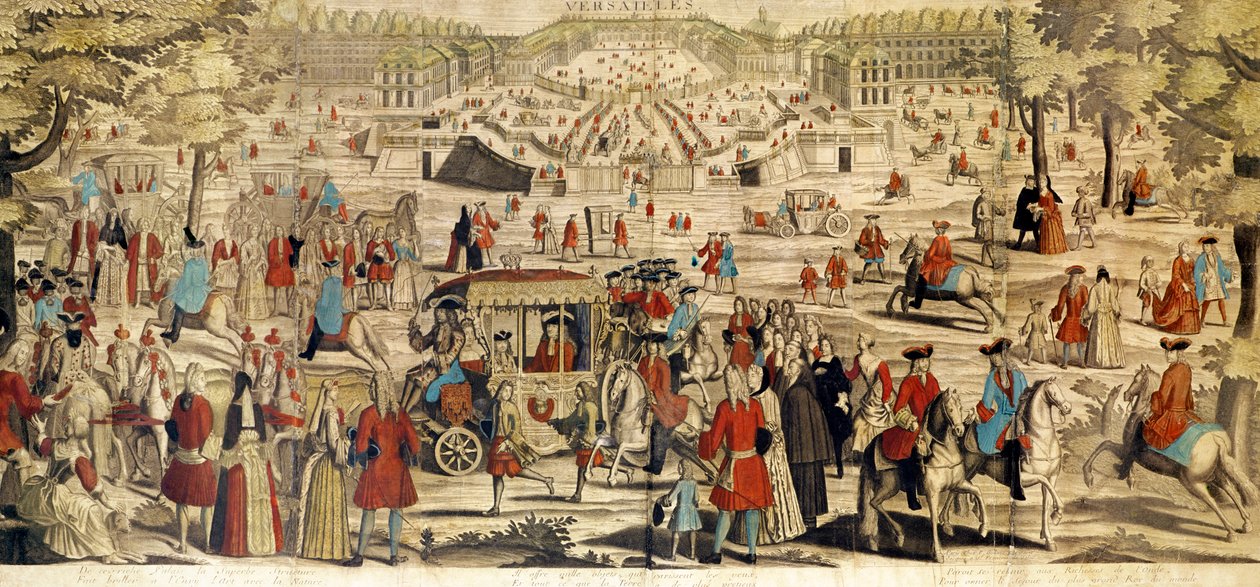 Utsikt över Versailles av French School