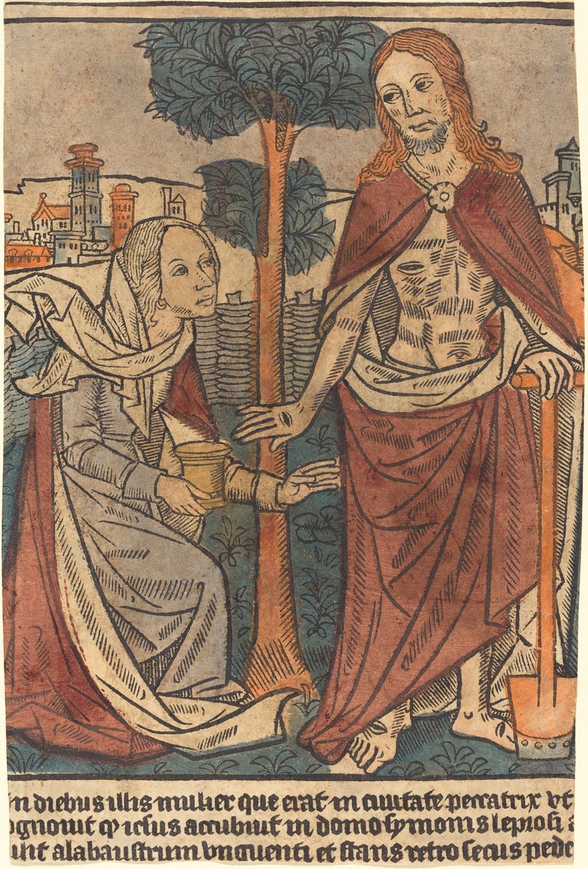Kristus visar sig för Maria Magdalena av French 15th Century