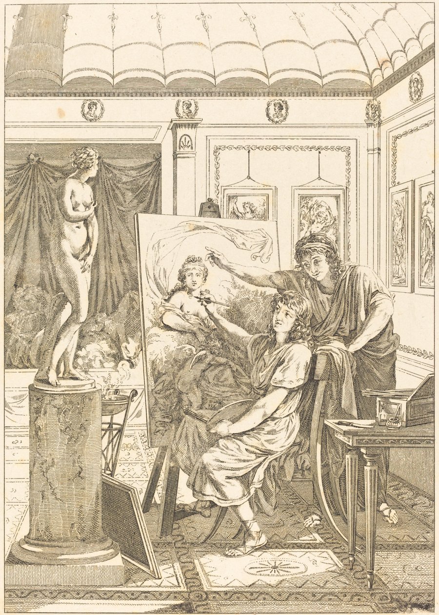 Anacreon Mimic: The Iris Portrait av French 18th Century