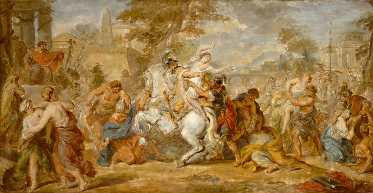 Sabinkvinnornas våldtäkt av French 18th Century
