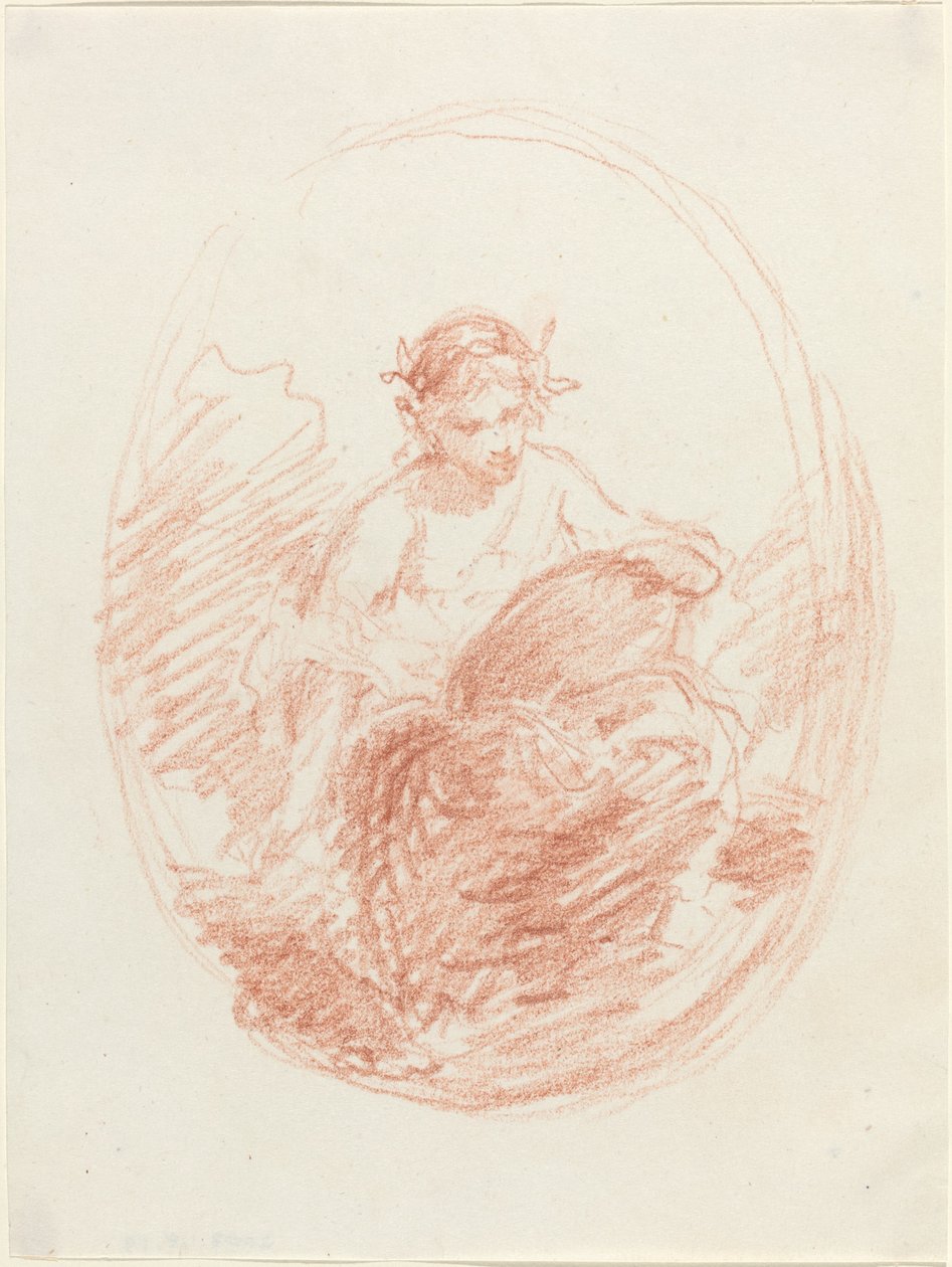 Allegorisk figur av French 19th Century