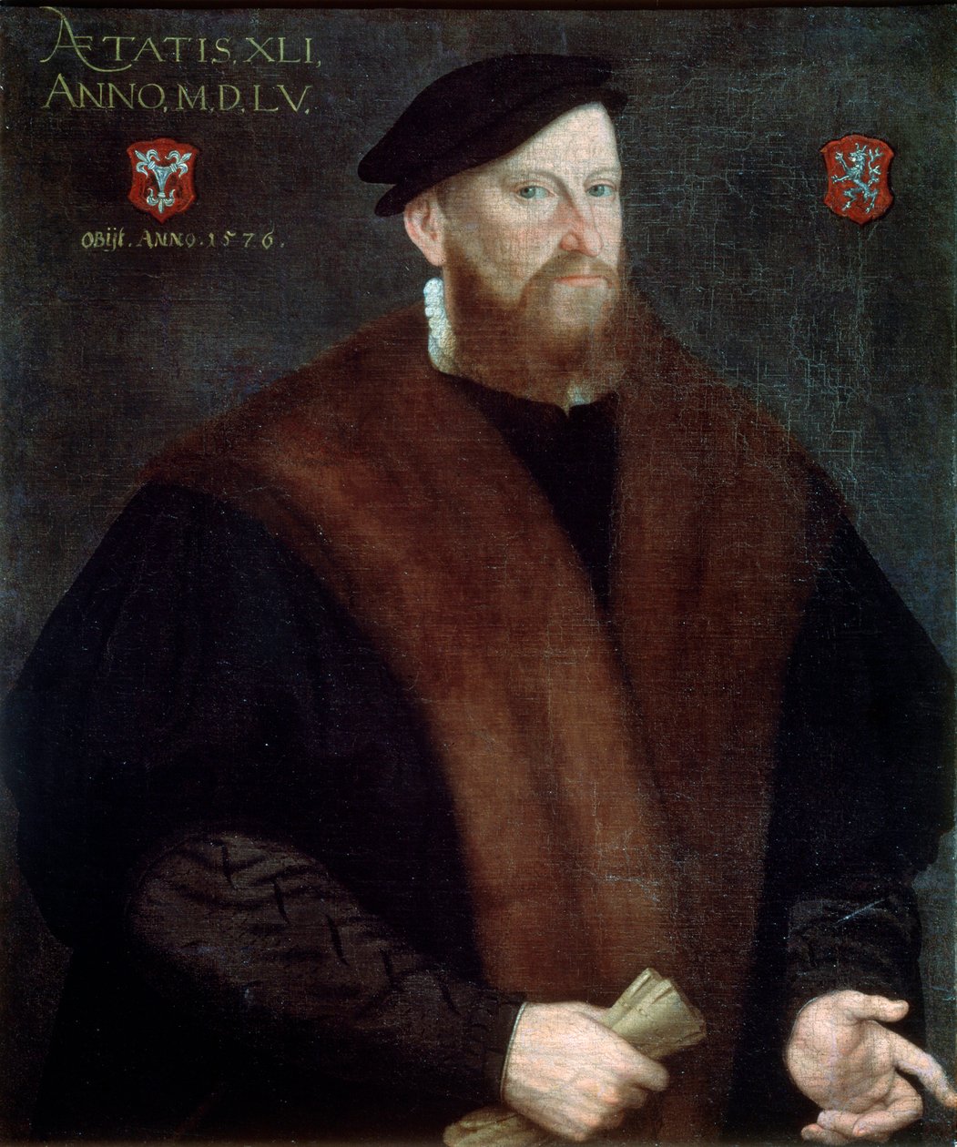 Porträtt av en äldre man, 1576 av French Master
