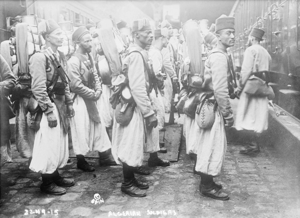 Algeriska soldater, 1914-15 av French Photographer