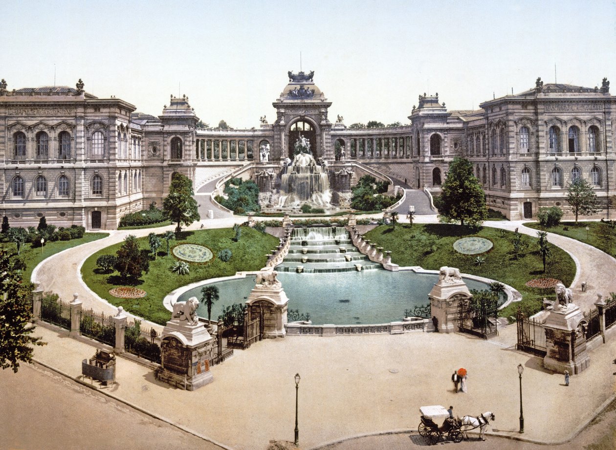 Longchamps Palace, Marseille, 1890-1900 av French Photographer