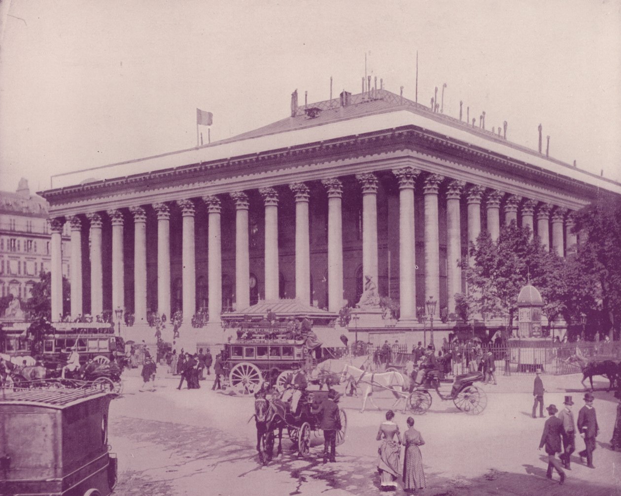 Paris: The Bourse (s/v foto) av French Photographer