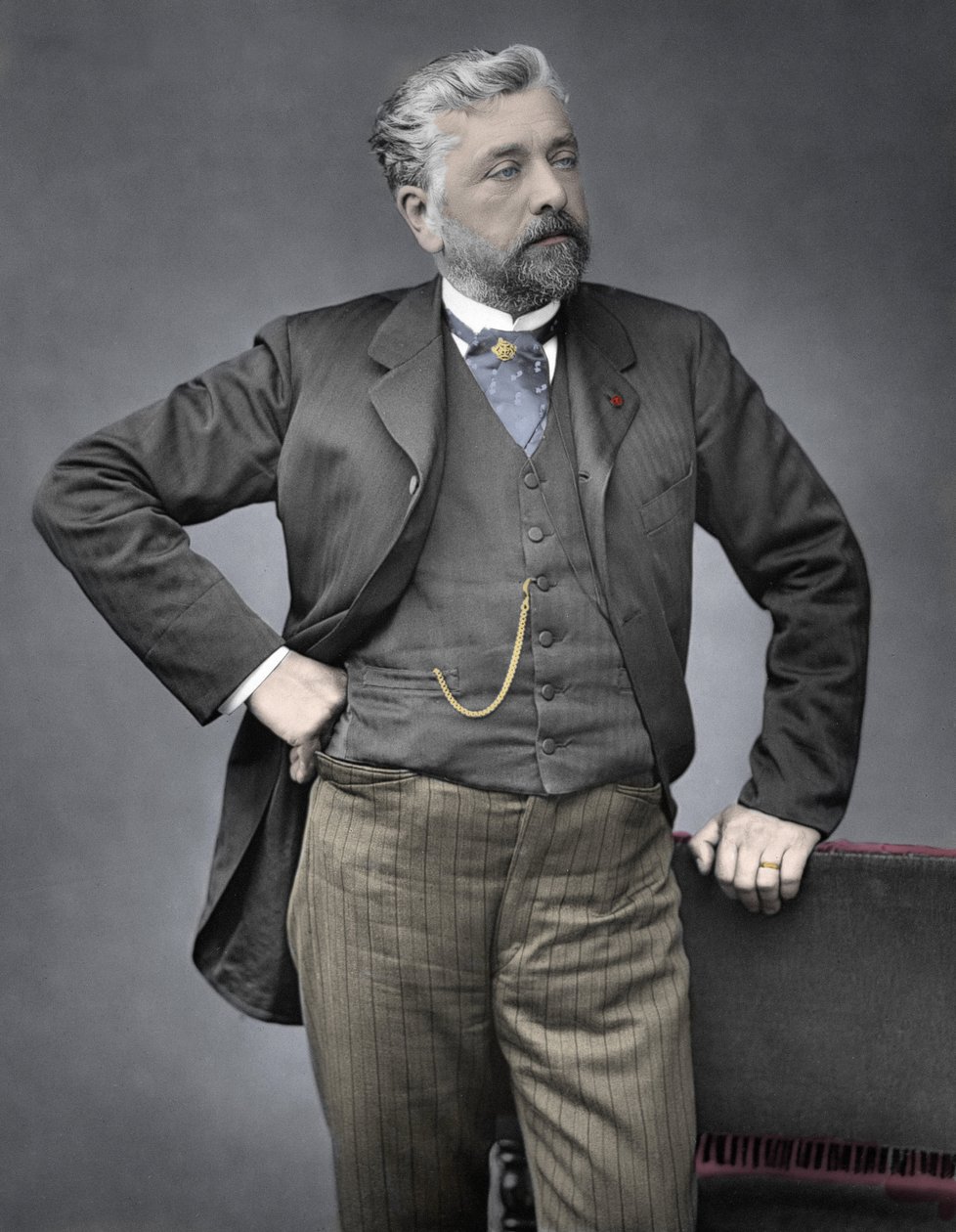 Porträtt av Gustave Eiffel av French Photographer