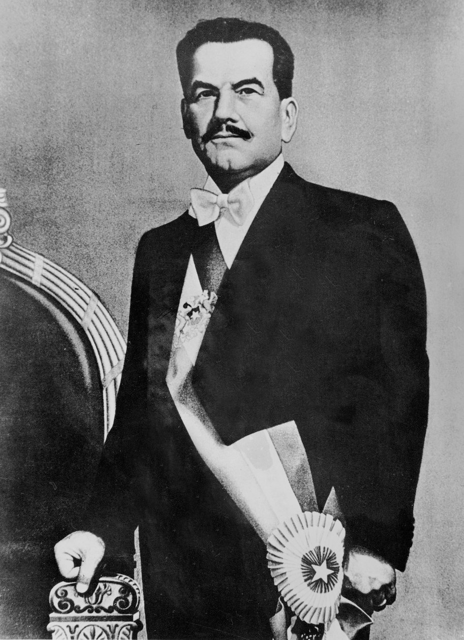 Porträtt av Pedro Aguirre Cerda av French Photographer