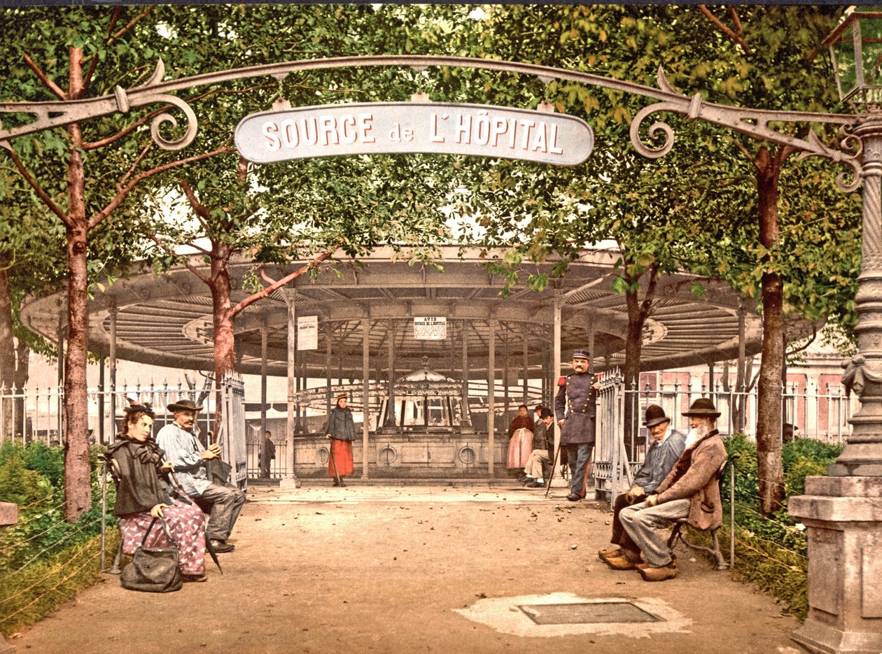 Sjukhusets vår, Vichy, 1890-1900 av French Photographer