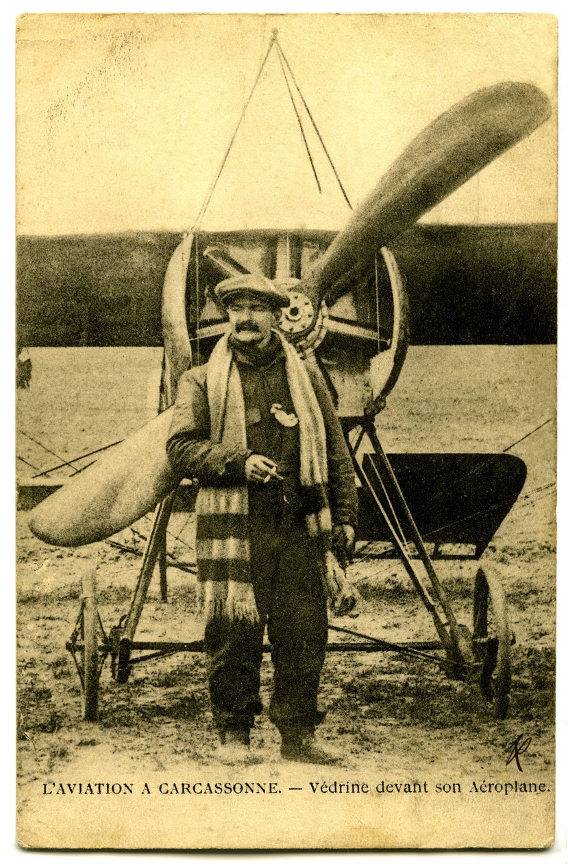 Den berömda flygaren Jules Vedrines av French Photographer