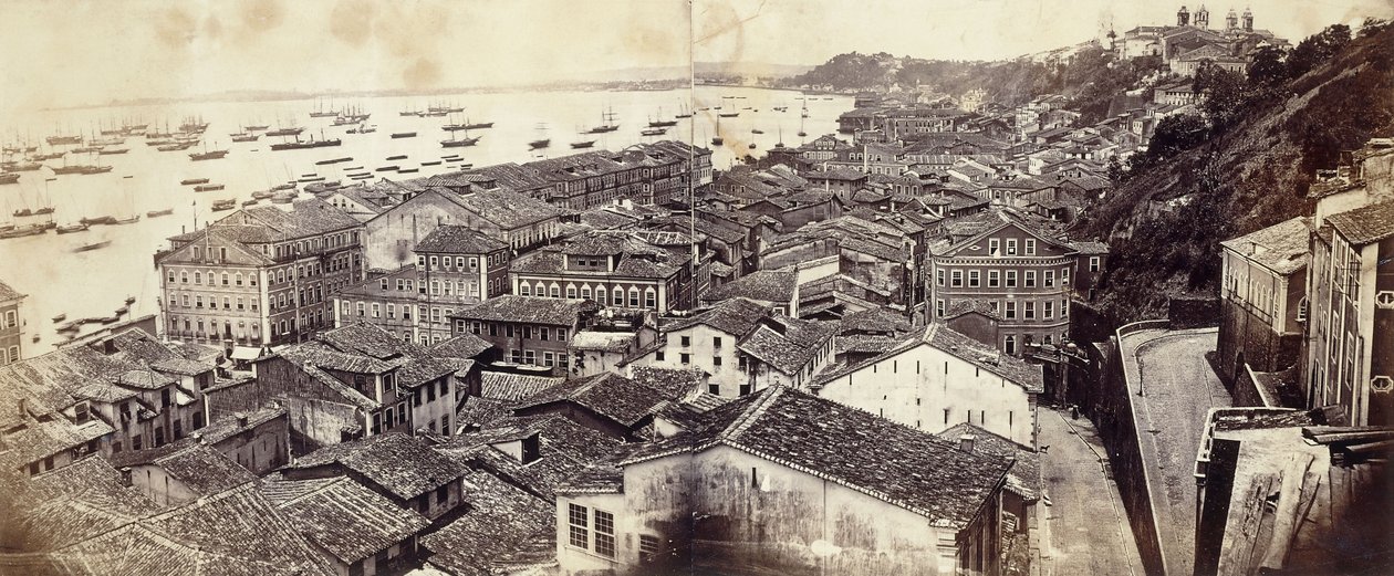 Utsikt över Bahia, ca. 1864-8 av French Photographer