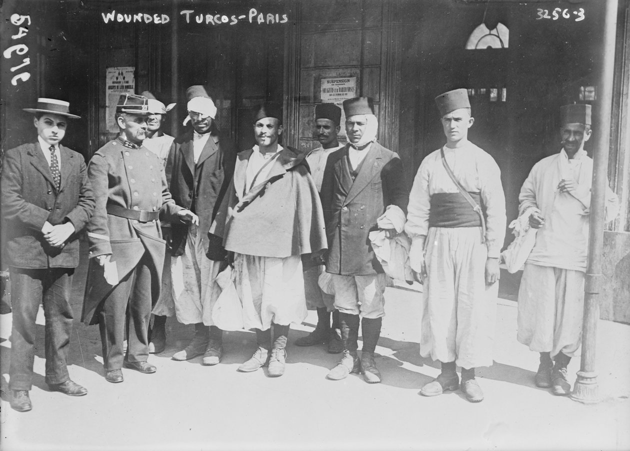 Sårade Turcos i Paris, 1914 av French Photographer