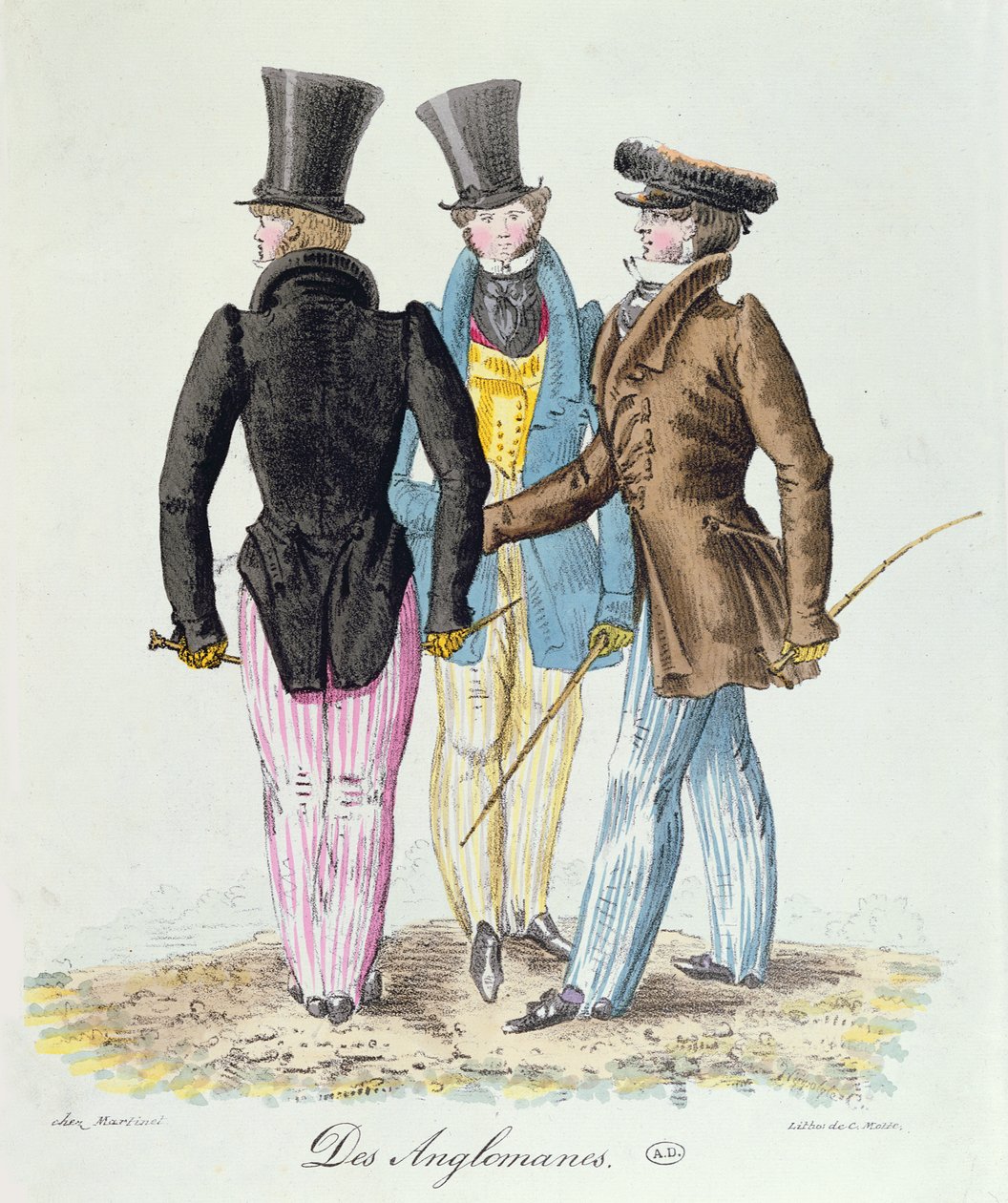 Anglomaner, ca 1830 av French School