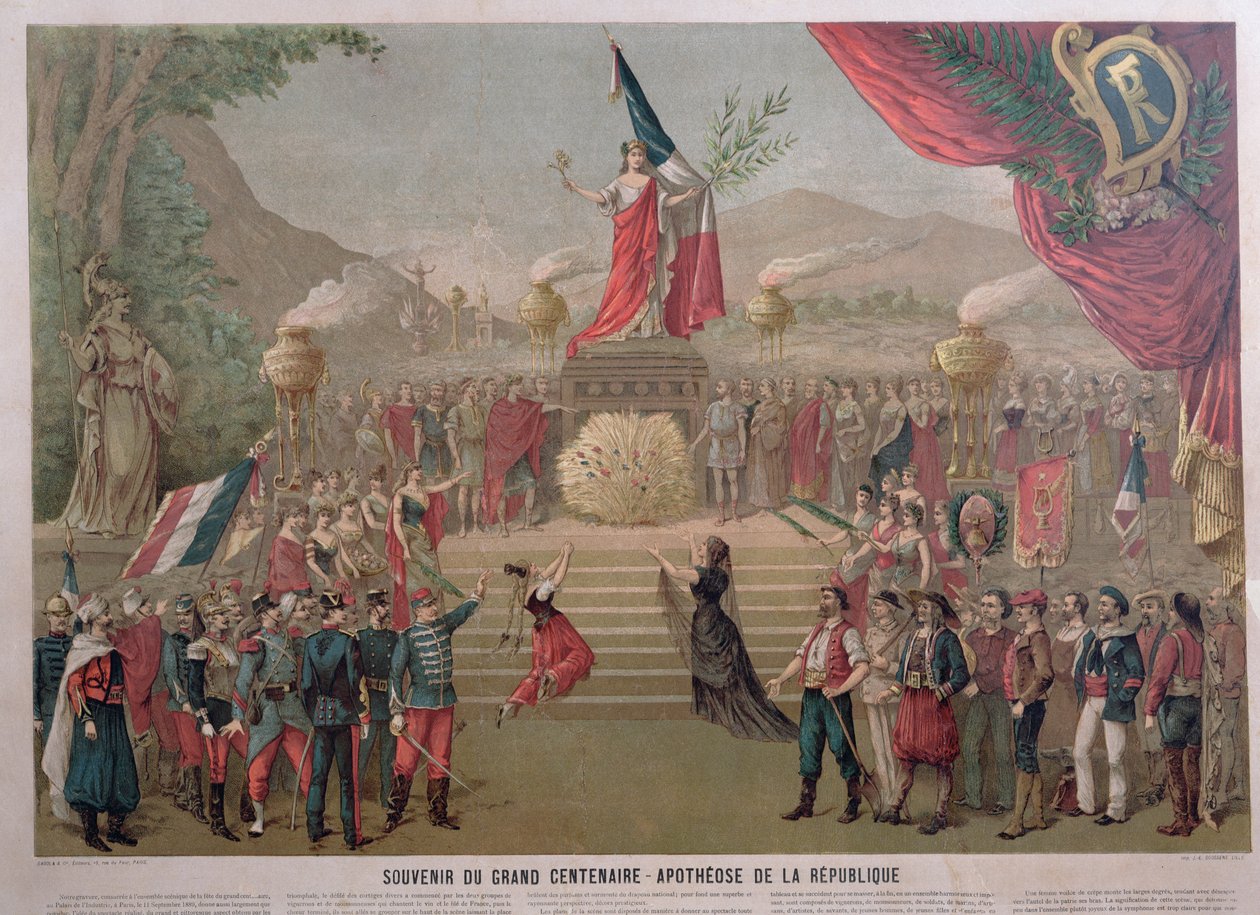 Republikens apoteos, ca 1889 av French School