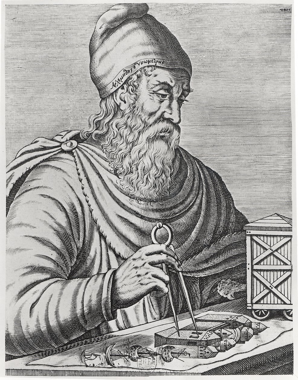 Arkimedes (287-212 f.Kr.) av French School