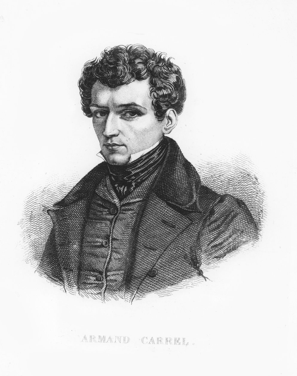 Armand Carrel (gravyr) av French School
