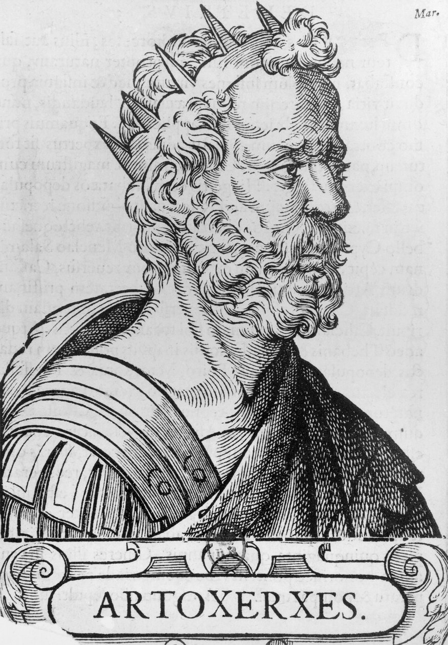 Artaxerxes II (c.404-358 f.Kr.) kung av Persien av French School