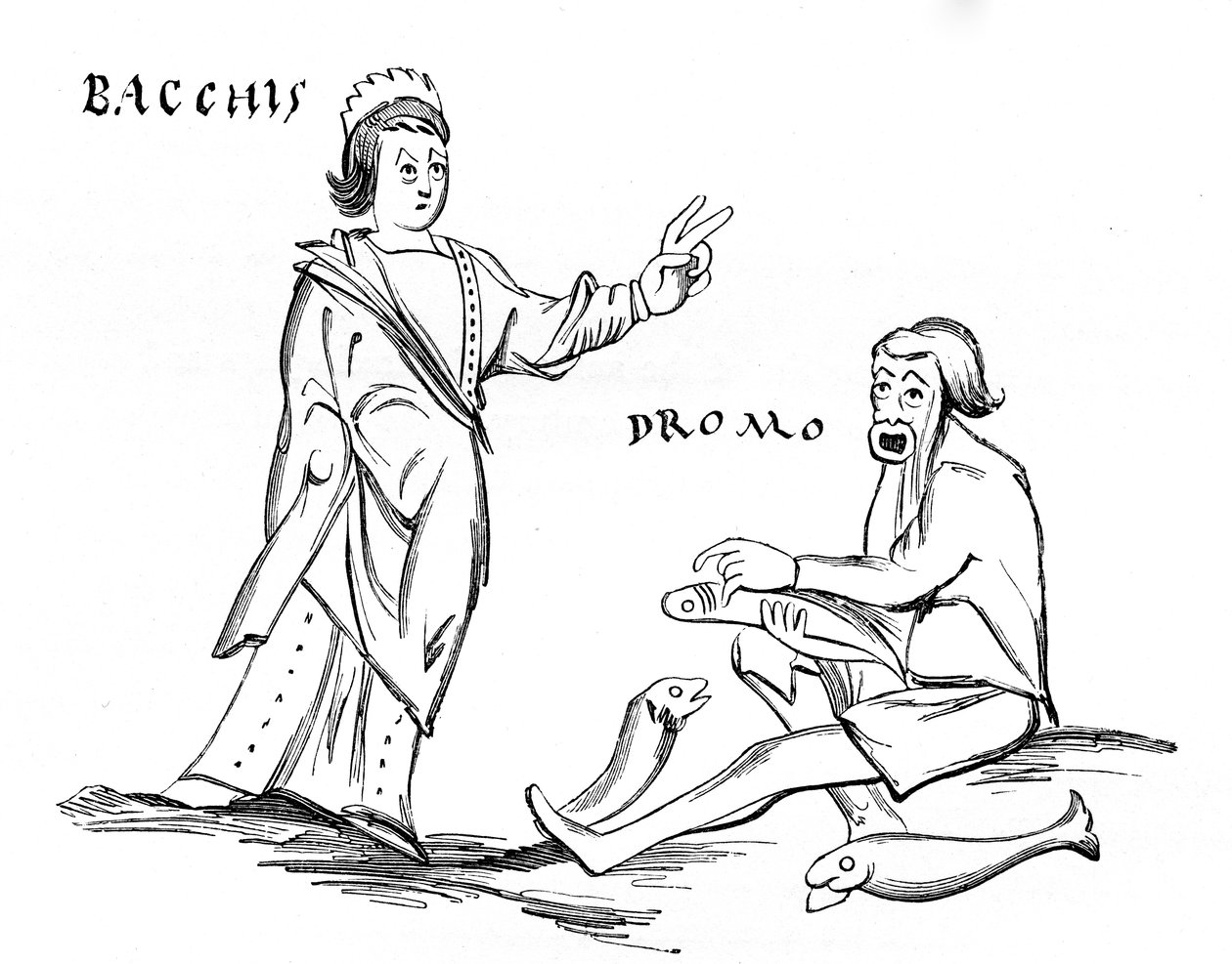 Bacchis och fiskaren av French School