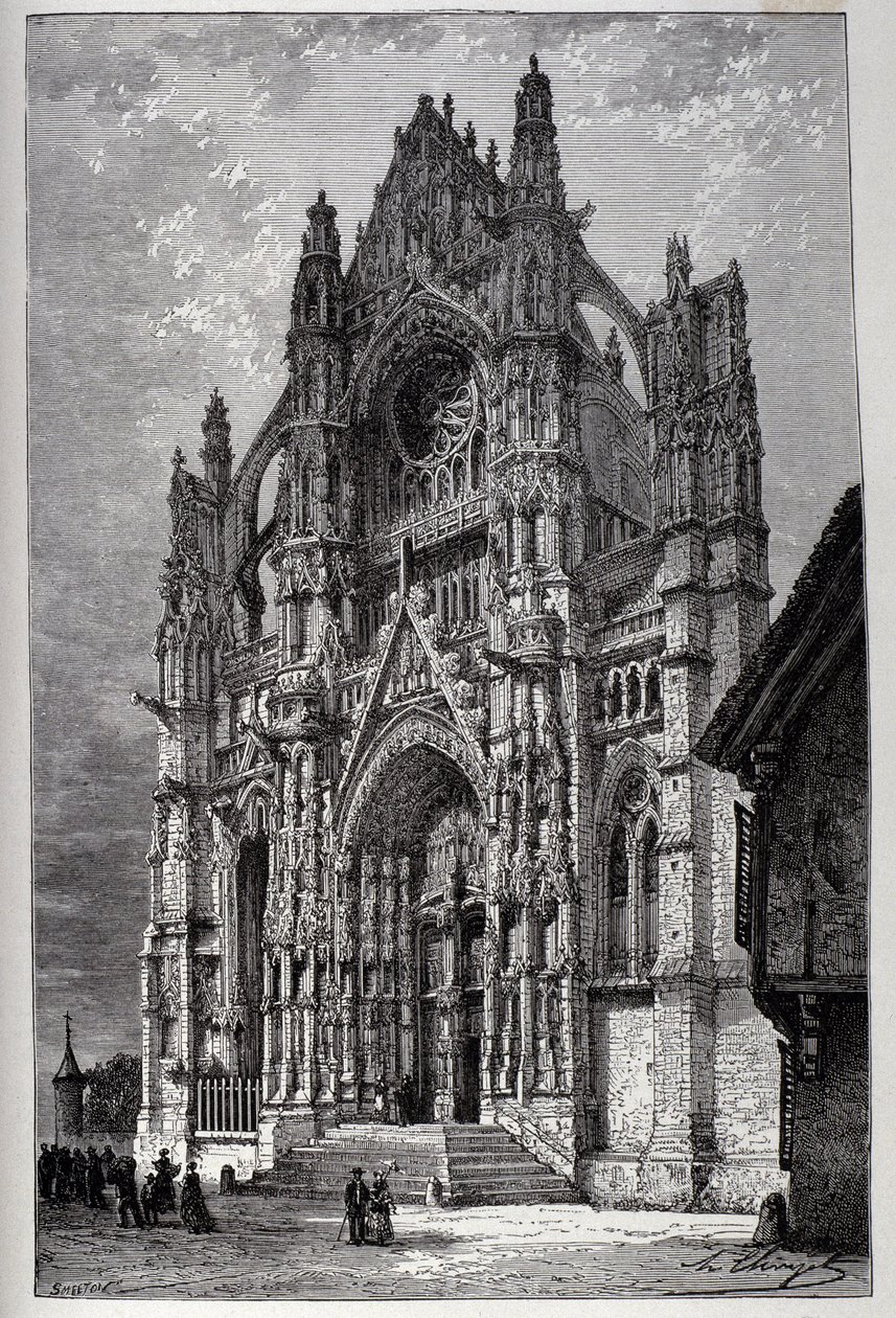 Beauvais katedral - gravyr av French School