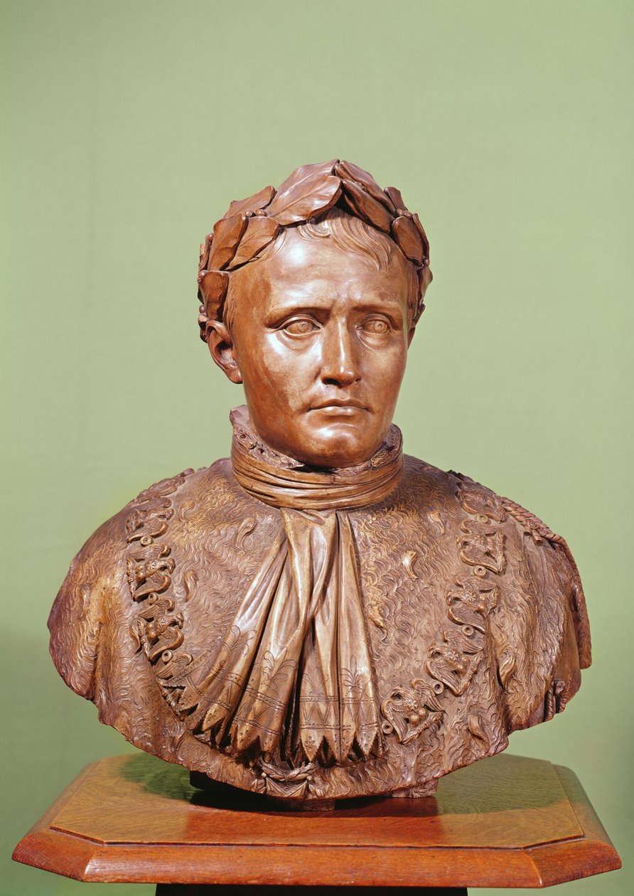 Byst av Napoleon I (1769-1821) (gips) av French School
