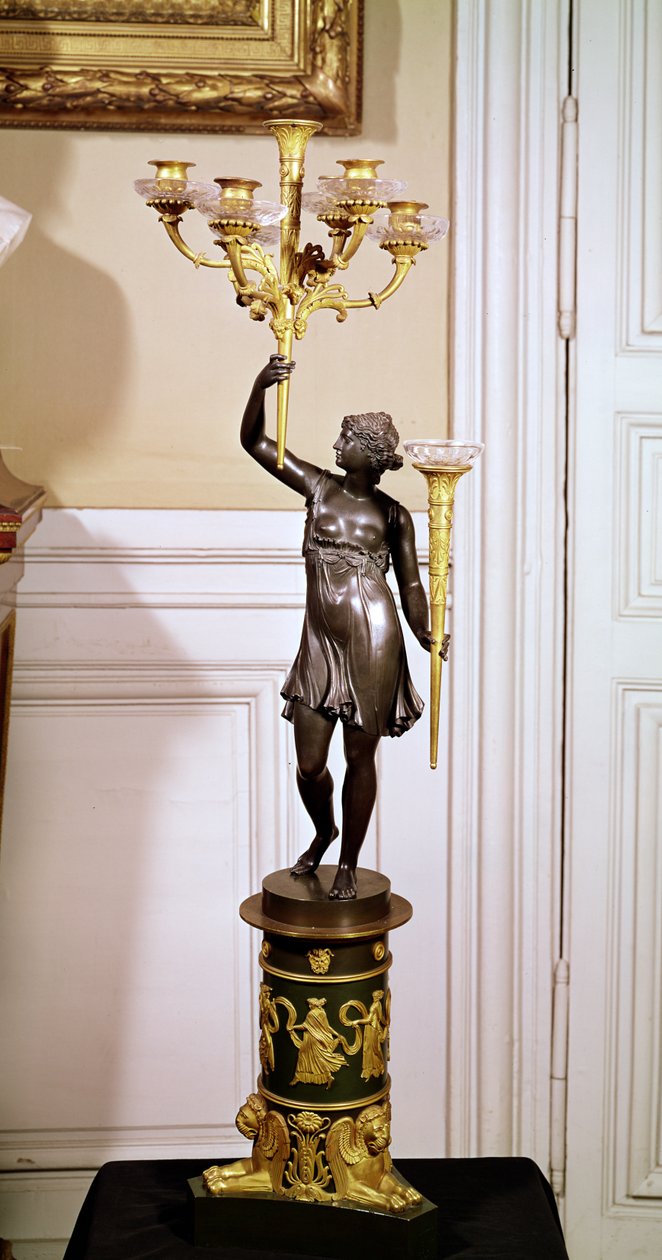 Kandelaber (brons) av French School