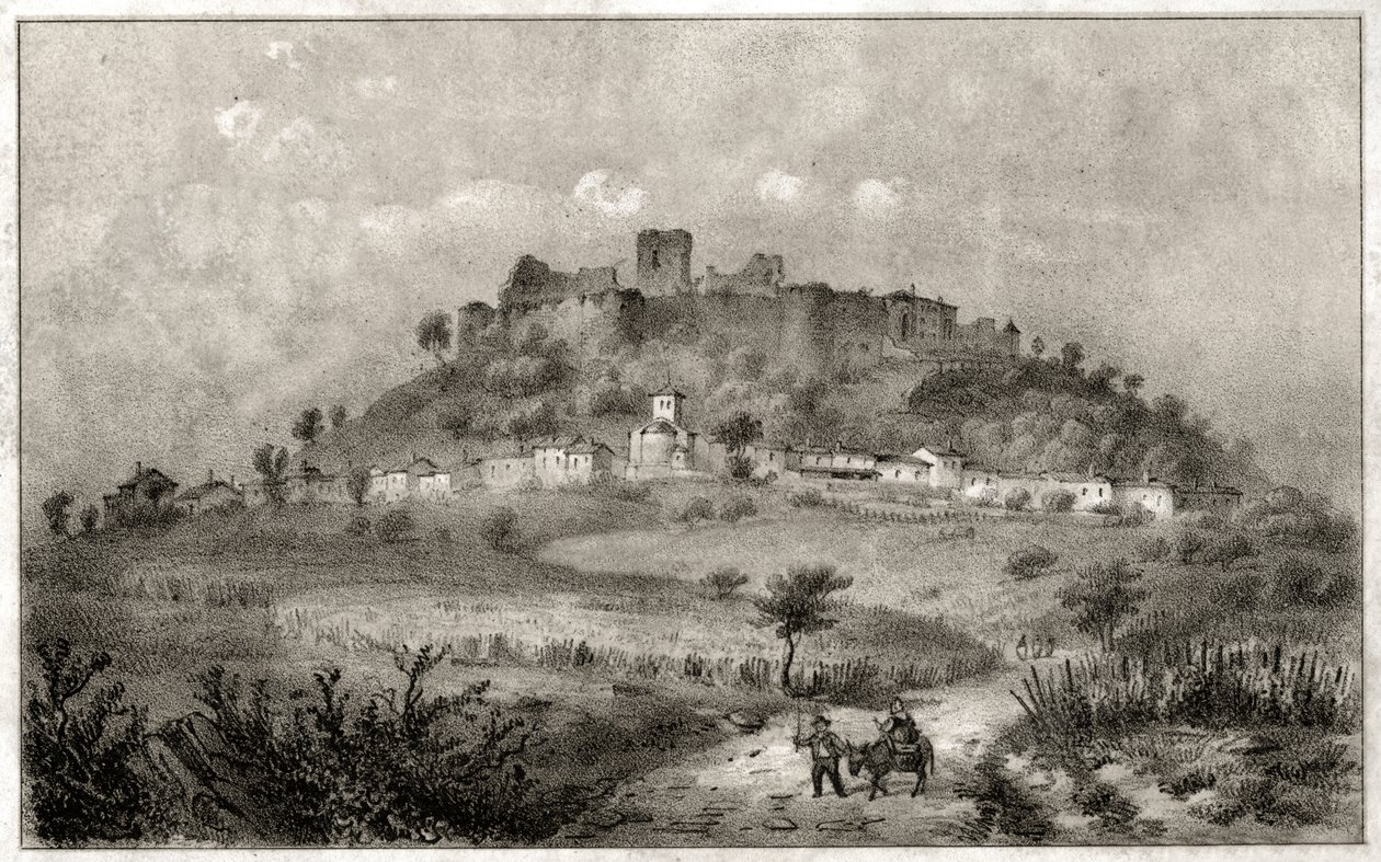 Slottet Preny. (gravyr, ca 1860) av French School